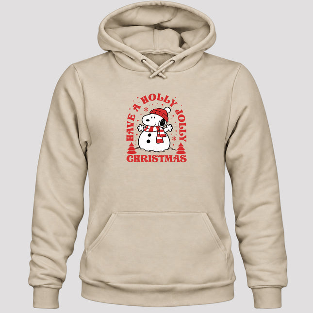 Holly Jolly Christmas Snowflake Winter Scarf Hoodie