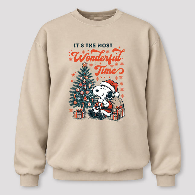 Most Wonderful Time Christmas Tree Gifts Sweatshirt