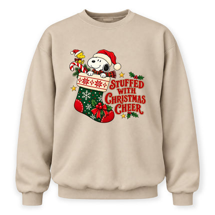 Stuffed With Christmas Cheer Holiday Stocking Sweatshirt