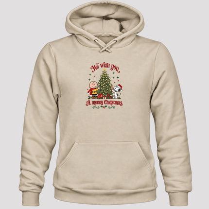 We Wish You a Merry Christmas Festive Tree Graphic Hoodie