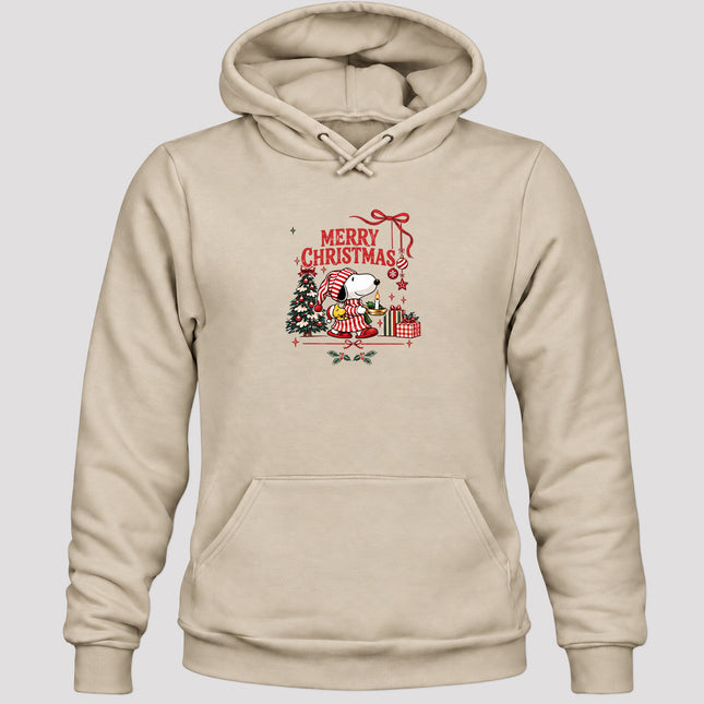 Merry Christmas Cozy Candlelight Tree Gift Graphic Hoodie