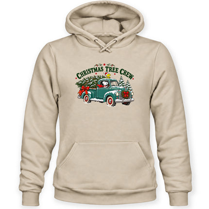 Christmas Tree Crew Vintage Pickup Truck Hoodie