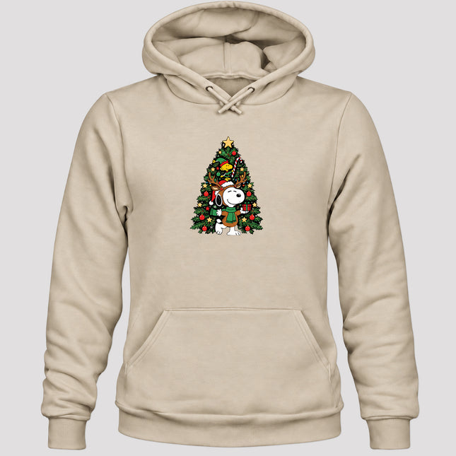 Christmas Tree Reindeer Antlers Festive Gift Hoodie