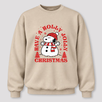 Holly Jolly Christmas Snowflake Winter Scarf Sweatshirt