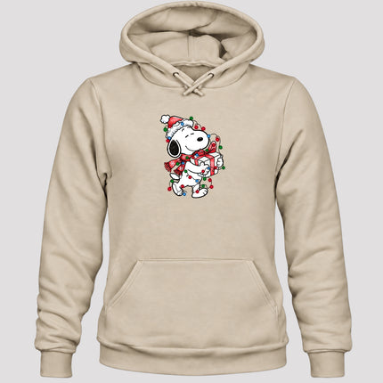Christmas Lights Wrapped Gift Cozy Christmas Hoodie