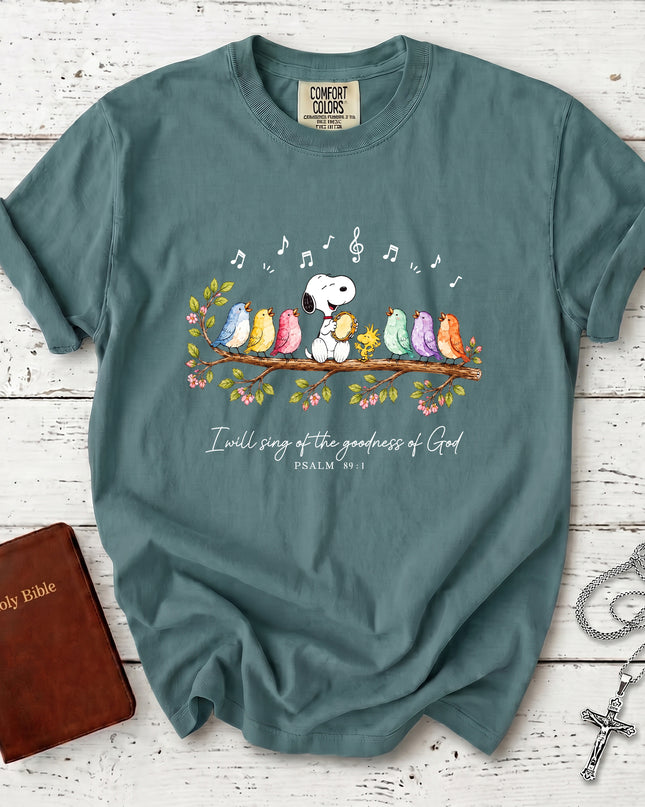 Comfort Colors Christian Psalm 89 1 Goodness of God Music Worship T-Shirt