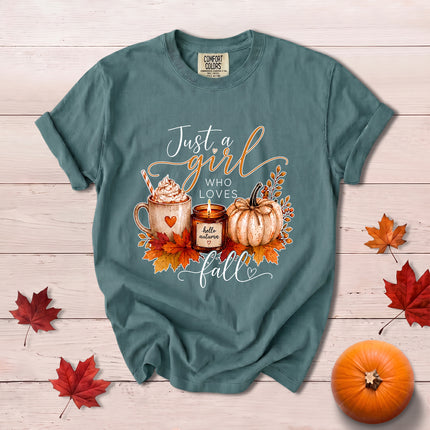 Comfort Colors Fall Autumn Pumpkin Spice Coffee Cozy Season T-Shirt