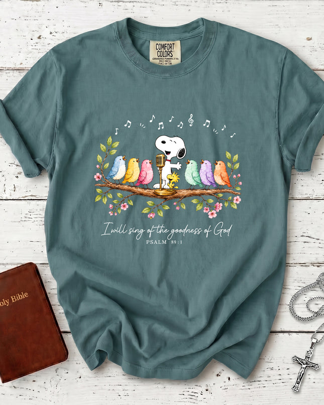 Comfort Colors Christian Psalm 89 1 Goodness of God Worship Song T-Shirt