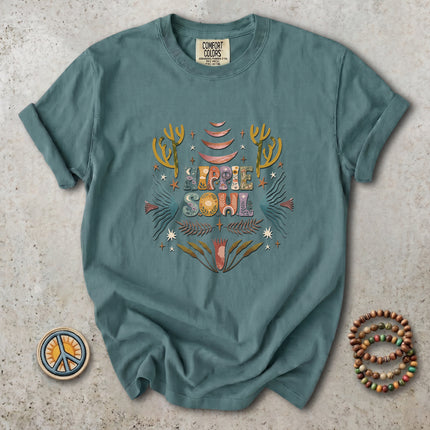 Comfort Colors Hippie Soul Boho Desert Cactus Retro T-Shirt