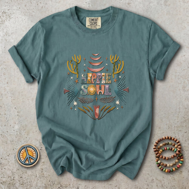 Comfort Colors Hippie Soul Boho Desert Cactus Retro T-Shirt