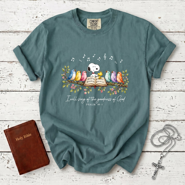 Comfort Colors Christian Psalm 89 1 Goodness of God Faith Gift T-Shirt