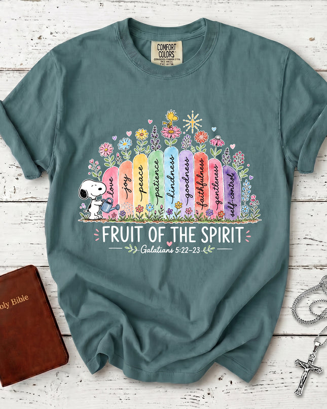 Comfort Colors Fruit of the Spirit Galatians 5:22 Garden Faith T-Shirt