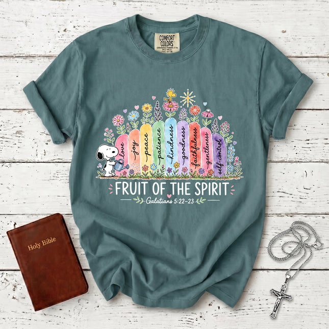 Comfort Colors Fruit of the Spirit Galatians 5:22 Garden Faith T-Shirt