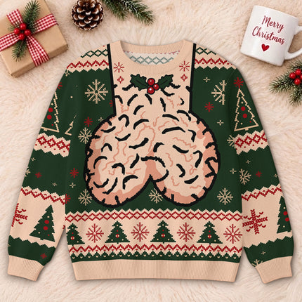 Funny Christmas Balls Ugly Sweatshirt Naughty Holiday Humor