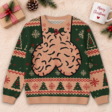 Funny Christmas Balls Ugly Sweatshirt Naughty Holiday Humor