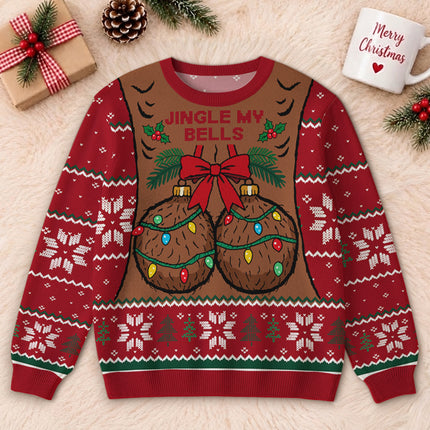 Funny Jingle My Bells Ugly Sweatshirt Christmas Party Gift