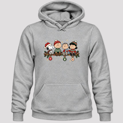 Cozy Christmas Garland Winter Knit Ornaments Hoodie