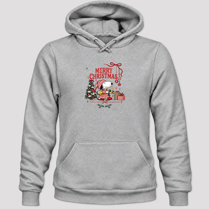 Merry Christmas Cozy Candlelight Tree Gift Graphic Hoodie