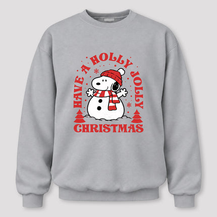 Holly Jolly Christmas Snowflake Winter Scarf Sweatshirt