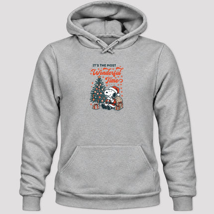 Most Wonderful Time Christmas Tree Holiday Gifts Hoodie