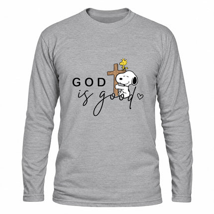 God Is Good Cross Christian Faith Christmas Gift Long Sleeve T-Shirt