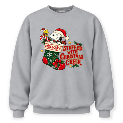 Stuffed With Christmas Cheer Holiday Stocking Sweatshirt