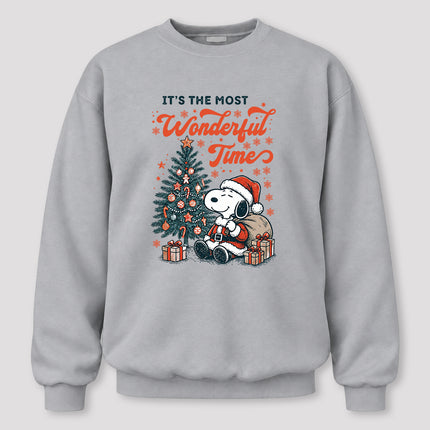 Most Wonderful Time Christmas Tree Gifts Sweatshirt
