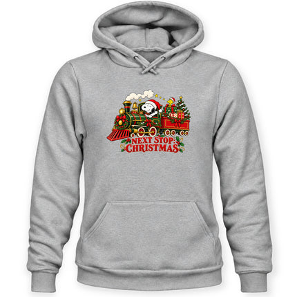 Next Stop Christmas Train Vintage Holiday Express Hoodie
