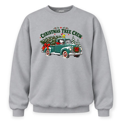 Christmas Tree Crew Vintage Pickup Truck Sweatshirt