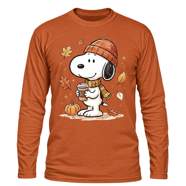 Fall Coffee Pumpkin Cozy Autumn Long Sleeve T-Shirt