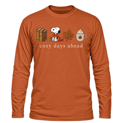 Cozy Days Ahead Fall Coffee Autumn Long Sleeve T-Shirt