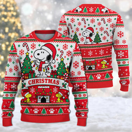 Christmas Ugly Sweatshirt Festive Lights Fair Isle