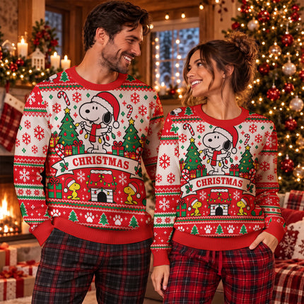 Christmas Ugly Sweatshirt Festive Lights Fair Isle