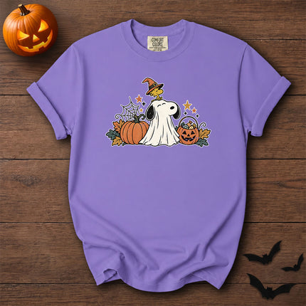 Comfort Colors Cute Ghost Pumpkin Halloween Graphic T-Shirt