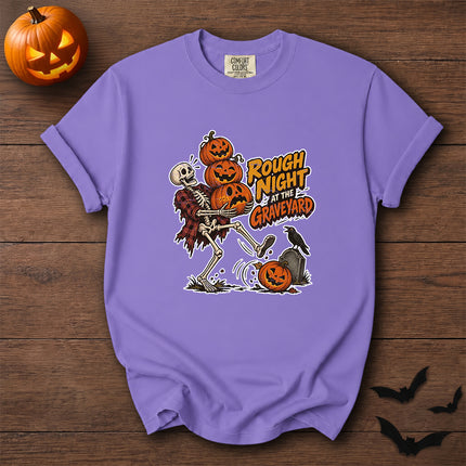 Comfort Colors Halloween Skeleton Pumpkin Graphic T-Shirt