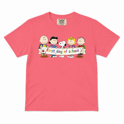 Comfort Colors First Day of School Back To School Friends Kid T-Shirt