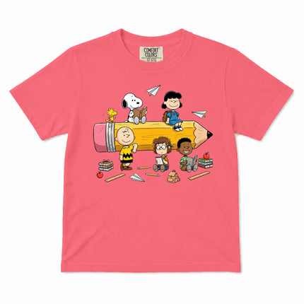 Comfort Colors Back To School Kid Pencil Classroom Kid T-Shirt