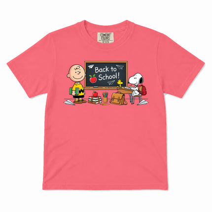 Comfort Colors Back To School Classroom Blackboard First Day Kid T-Shirt