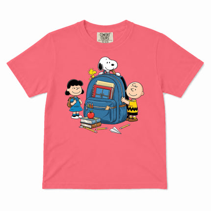 Comfort Colors Back To School Backpack Books Classroom Kid T-Shirt