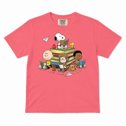 Comfort Colors Back To School Reading Books Classroom Kid T-Shirt
