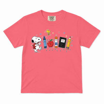 Comfort Colors Back To School Cute School Supplies Kid T-Shirt