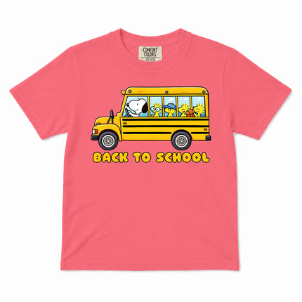 Comfort Colors Back To School School Bus First Day Kid T-Shirt