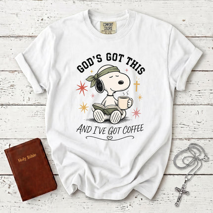 Comfort Colors God's Got This And I've Got Coffee Christian Faith T-Shirt