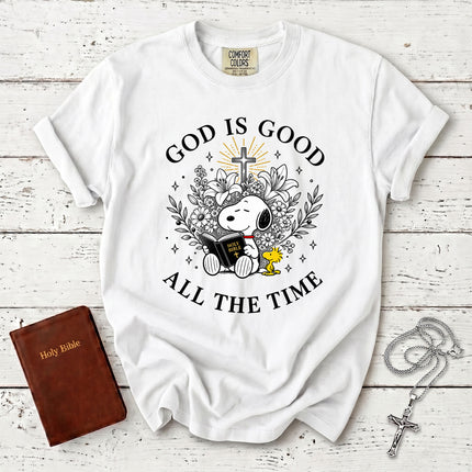 Comfort Colors God Is Good All The Time Christian Bible Faith Gift T-Shirt
