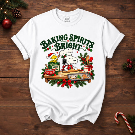 Baking Spirits Bright Christmas Cookie Baking T-Shirt