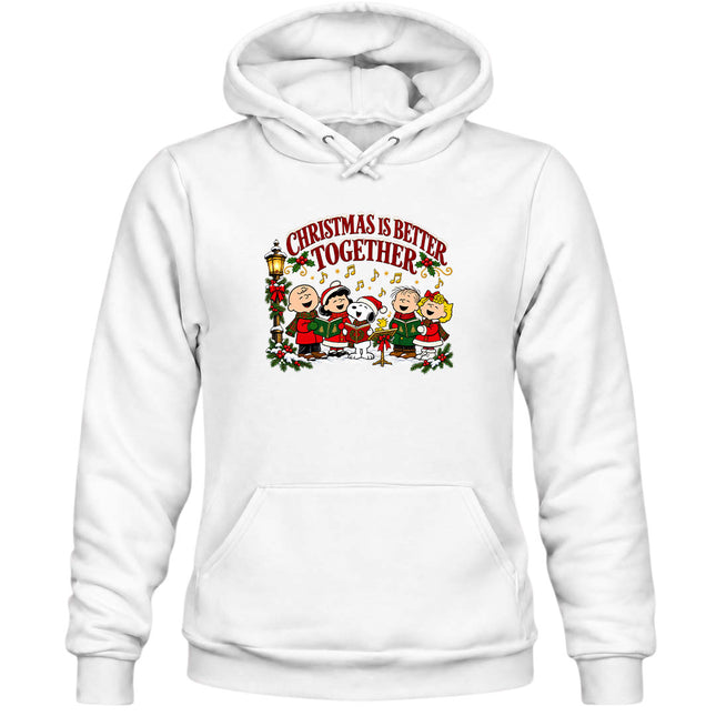 Christmas Is Better Together Festive Caroling Hoodie