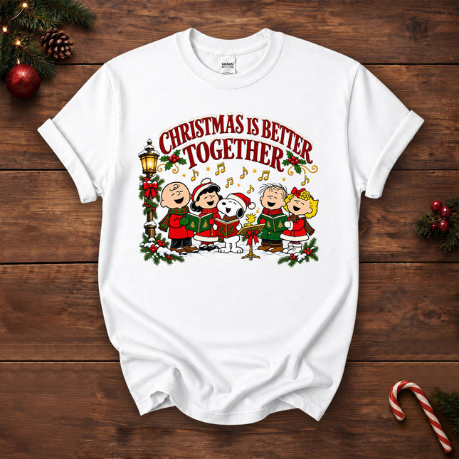 Christmas Is Better Together Caroling Holiday T-Shirt