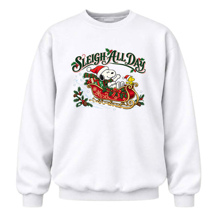 Sleigh All Day Christmas Holiday Sleigh Sweatshirt