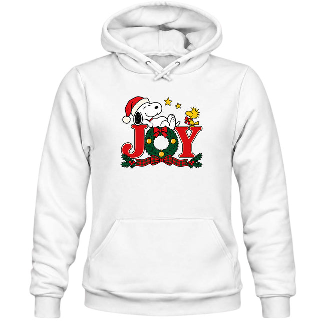 Christmas Joy Wreath Festive Holiday Hoodie
