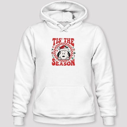 Tis The Season Christmas Retro Checkered Santa Hat Hoodie